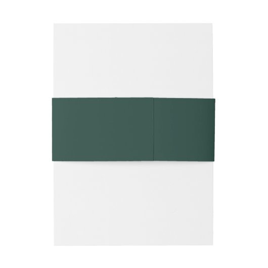 Elegante minimalistische smaragd groen monogram br uitnodigingen wikkel (Achterkant Voorbeeld)