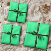 Elegante minimalistische Solid Neon Spring Green k Inpakpapier Vel