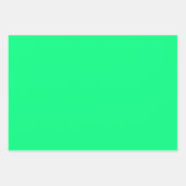 Elegante minimalistische Solid Neon Spring Green k Inpakpapier Vel (Voorkant 2)