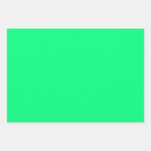 Elegante minimalistische Solid Neon Spring Green k Inpakpapier Vel (Voorkant)