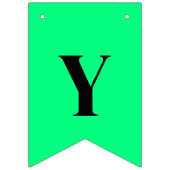 Elegante minimalistische Solid Neon Spring Green k Vlaggetjes (Tweede vlag)