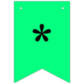 Elegante minimalistische Solid Neon Spring Green k Vlaggetjes (Eerste vlag)