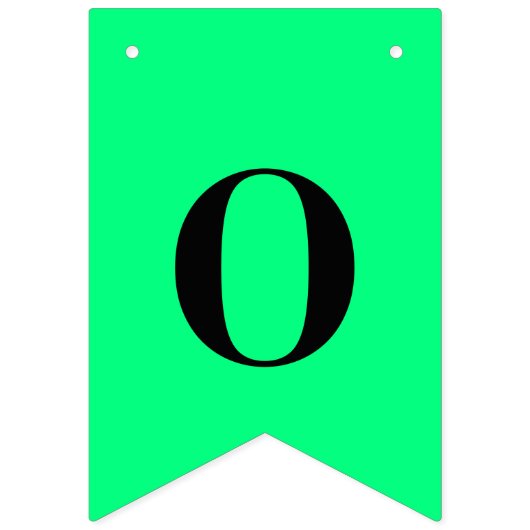 Elegante minimalistische Solid Neon Spring Green k Vlaggetjes (Derde vlag)