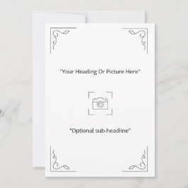 Elegante Minimalistische Spiraal Foto Kaart