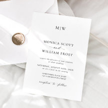 Elegante minimalistische stijlvolle bruiloft