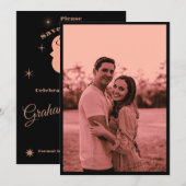 Elegante Minimalistische Stof Roze Foto Save the D Save The Date (Voorkant / Achterkant)