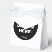 Elegante, Minimalistische & Strakke Zwarte QR Code Bedankdoosjes (Voorkant)