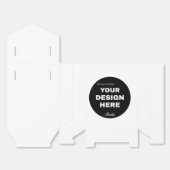 Elegante, Minimalistische & Strakke Zwarte QR Code Bedankdoosjes (Ongevouwen)