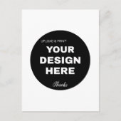 Elegante, Minimalistische & Strakke Zwarte QR Code Briefkaart (Voorkant)