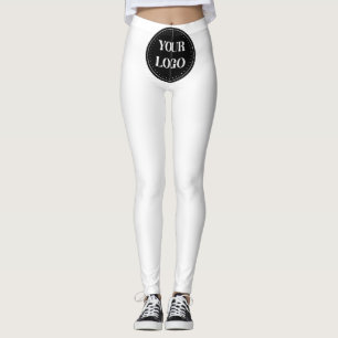 Elegante, minimalistische & strakke zwarte QR-code Leggings