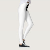 Elegante, minimalistische & strakke zwarte QR-code Leggings (Rechts)