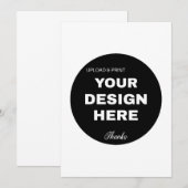 Elegante, Minimalistische & Strakke Zwarte QR Code Save The Date (Voorkant / Achterkant)