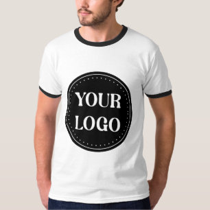 Elegante, minimalistische & strakke zwarte QR-code T-shirt