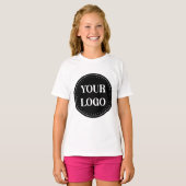 Elegante, minimalistische & strakke zwarte QR-code T-shirt (Voorkant volledig)