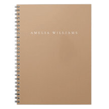 Elegante Minimalistische Tannenkleurige Monogram
