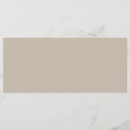 Elegante minimalistische Taupe-Kaart voor de kop v Menu (Achterkant)