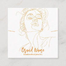 Elegante minimalistische tekening sieraden display