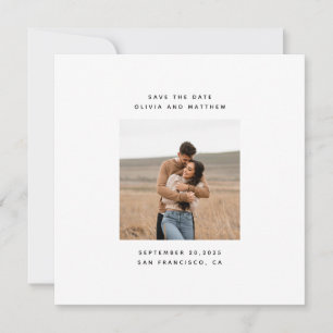 Elegante Minimalistische Trouw Eenvoudige Schoon Save The Date