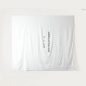 Elegante Minimalistische Trouwachtergrond Wandkleed (Voorkant (horizontaal))