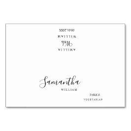 Elegante Minimalistische Trouwkaart | Tafelnaam Kaart