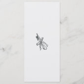 Elegante Minimalistische Trouwmenu Menu (Achterkant)