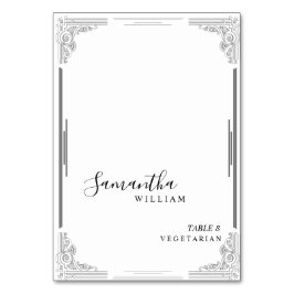 Elegante Minimalistische Trouwplaatskaart Kaart