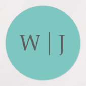 Elegante minimalistische trouwstickers labels (Design 1)