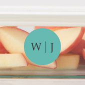 Elegante minimalistische trouwstickers labels (Aangebracht)