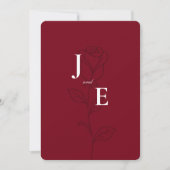Elegante Minimalistische Trouwuitnodiging met Duif Kaart (Voorkant)