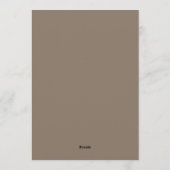 Elegante Minimalistische Trouwuitnodiging | Modern Kaart (Achterkant)