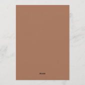 Elegante Minimalistische Trouwuitnodiging | Modern Kaart (Achterkant)