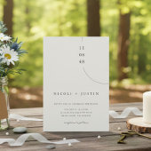 Elegante Minimalistische Trouwuitnodiging Typograf Kaart