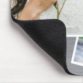 Elegante minimalistische twee foto Afstuderen Afst Muismat (Hoek)