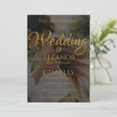 Elegante, minimalistische uitnodiging voor een zom (Staand voorkant)