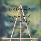 Elegante minimalistische unplugged ceremonie Acryl Acryl Bord (Neutraal)