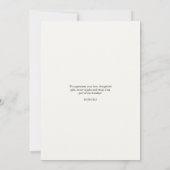 Elegante minimalistische vakantiefoto dank u kaart (Achterkant)