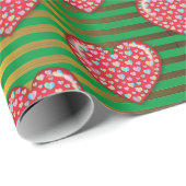 Elegante minimalistische Valentijnshartontwerp Cadeaupapier (Rol Hoek)