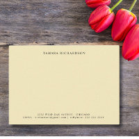 Elegante minimalistische vanille gepersonaliseerd