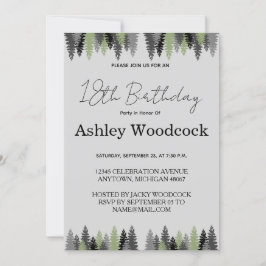 Elegante minimalistische verjaardag uitnodiging