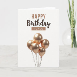 Elegante Minimalistische Verjaardagskaart Kaart