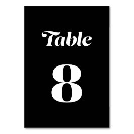 Elegante minimalistische vet kalligrafie zwart bru kaart