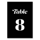 Elegante minimalistische vet kalligrafie zwart bru kaart (Achterkant)