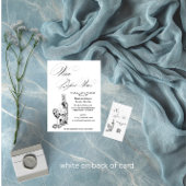 Elegante minimalistische vino voor Vrijgezellenfee Kaart