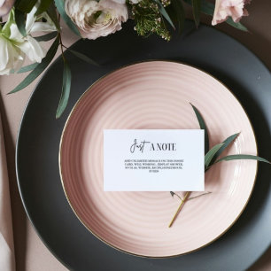 Elegante minimalistische Vrijgezellenfeest Display Informatiekaartje