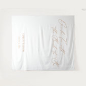 Elegante minimalistische Vrijgezellenfeesten achte Wandkleed (Voorkant (horizontaal))