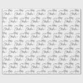 Elegante Minimalistische Vrolijke Kerst Cadeaupapier (Vlak)