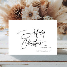 Elegante minimalistische vrolijke kerst