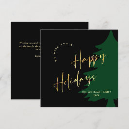 Elegante minimalistische vrolijke kerst moderne gr feestdagenkaart