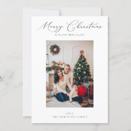 Elegante minimalistische vrolijke kerst V foto