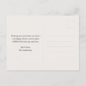 Elegante minimalistische vrolijke kerstboom niet-f feestdagenkaart (Achterkant)